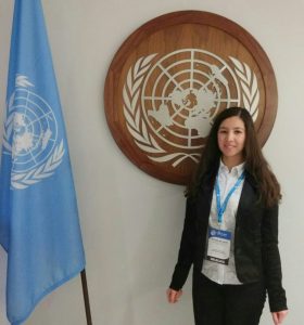 Nigora Umarova at the United Nations Building